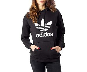 adidas Women TRF Hoodie, Black/White, 12