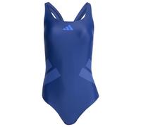 adidas Women's Logo C-Back Swimsuit, Dark Blue/Semi Lucid Blue, 36