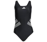 adidas Women's Logo C-Back Swimsuit, Black/White, 38