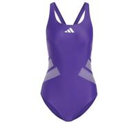 adidas - Women's 3 Bar Logo C-Back Suit - Swimsuit size 46, purple