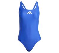 adidas Women's 3 Bar Logo Swimsuit, Semi Lucid Blue/White, 44