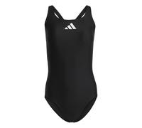 adidas 3 Bar Logo Swimsuit, Recycled Nylon, Black