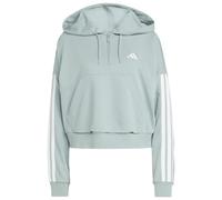 adidas - Women's 3-Stipes French Terry QZ Hoodie - Training jacket size L, grey