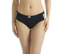 adidas Women's 3 Stripes Active Essentials Cotton Hipster Underwear, Black, M
