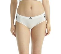 adidas Women's 3 Stripes Active Essentials Cotton Hipster Underwear, White, M
