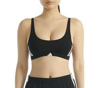 adidas Active Essentials Cotton 3-Stripes Scoop Bralette 14 (L) Black