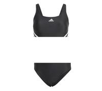 Adidas Womens 3 Stripes Bikini Two Piece Pool Beach Swimsuit Swimwear