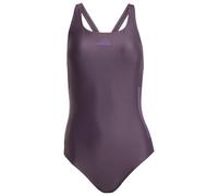 adidas Women's 3 Stripes C-Back Swimsuit, Aurora Black/Aurora Plum, 36