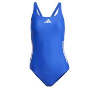 adidas Women's 3 Stripes C-Back Swimsuit, Semi Lucid Blue/Violet Tone, 34