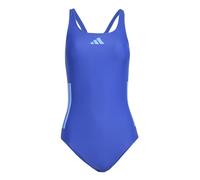 adidas Womens Swim 3 Stripe Swimsuit, Blue, Size 28, Women Blue