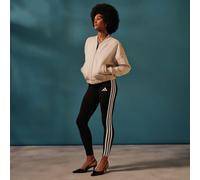 Adidas Essentials 3 Stripes Cotton Leggings Black S Woman