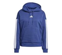 adidas Womens 3 Stripes Fleece Hoodie Long Sleeve Cotton