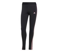 adidas Women's 3 Stripes Leggings , BLACK/semi pink spark, XXS