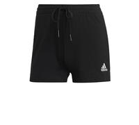 adidas,Womens,3-Stripes Single Jersey Shorts,Black/White,Small
