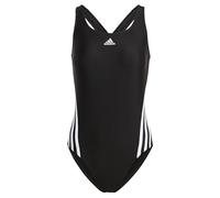 adidas Women's 3 Stripes Swimsuit, Black/White, 32'' UK