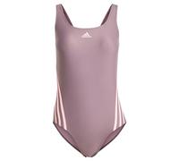 adidas Women's 3-Stripes Swimsuit, Shadow Fig/Pink Spark, 36