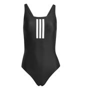 adidas Women's 3 Stripes V-Back Swimsuit, Black/White, 44