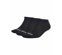 Adidas Women's 3pk Cotton Rich Trainer Socks - M - Black, Black,White