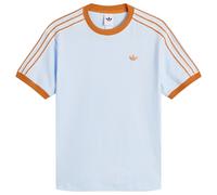 Adidas Women's 3S Crochet Stripe T-Shirt Crystal Sky Medium