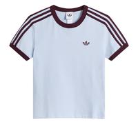 Adidas Women's 3S T-Shirt Crystal Sky/Maroon