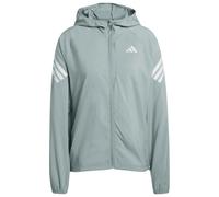adidas - Women's Adi365 Branded 3-Stripes Jacket - Running jacket size M, turquoise/grey
