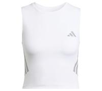 adidas Women's ADI365 Running Climacool Iconic Crop Tank, White, S