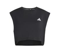 adidas Womens Running Adi365 Essentials Crop T-Shirt, Black, Size M, Women Black