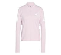 adidas Women's ADI365 Running Iconic Half Zip, clear pink, M
