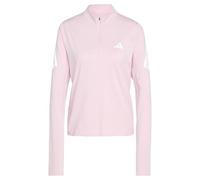 Adidas Adi365 Iconic Running Half Zip Sweatshirt Pink S Women