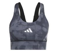 Adidas Adi365 Running Pocket Graphic Medium Impact Sports Bra Grey M Woman