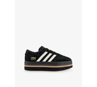 Adidas Womens Adidas Gazelle Stack Suede Trainers Core Black Cream White G Eur 38.5 / 5.5 UK Women