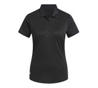 adidas Women's Women's Solid Performance Short Sleeve Polo Shirt, Black, XS