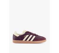 Adidas Womens Adidas Samba OG Logo-Print Leather Low-Top Trainers Maroon Cream White Gold 11