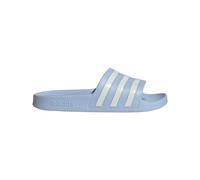 adidas Women's Adilette Aqua Slide Sandal, Glow Blue/Zero Metallic/Zero Metallic, 4 UK