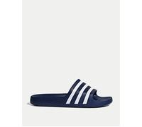adidas Women's Adilette Aqua Slides - Dark Blue/Cloud White - Size: UK 10