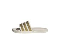 adidas Women's ADILETTE COMFORT 2.0 SLIDES, off white/gold met./chalk white, 7 UK