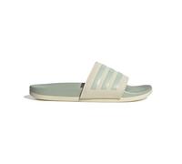 adidas Women's Adilette Comfort Slides, Wonder White/Linen Green Met. / Linen Green Met, 4 UK