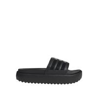 adidas Women's Adilette Platform Slide Sandal, Black/Black/Black, 3.5 UK