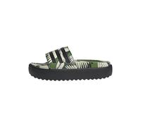 adidas Women's ADILETTE PLATFORM SLIDES, Crew Green/Core Black/Core Black, 8 UK