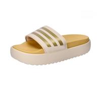 adidas Women's Adilette Platform Slides, Crystal Sand/Gold met/semi Spark, 8 UK