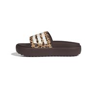 adidas Women's Adilette Platform Slides Flip-Flop, Shadow Brown/FTWR White/Magic Beige, 4 UK