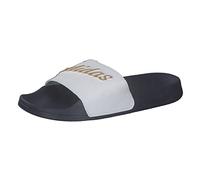 adidas Women's Adilette Shower Slides, Cloud White/Gold Metallic/Navy, 4 UK