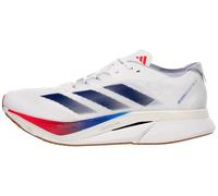 Adidas Womens Adizero Boston 12 W, White/Dark Blue/Pure Ruby, 7