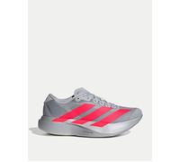 adidas Women's Adizero EVO SL Road Running Shoes - Silver Metallic/Lucid Red/Iron Metallic - Size: UK 5