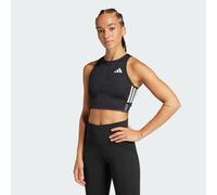 adidas - Women's Adizero Running Gel Pocket Crop Top - Sports bra size XL, black