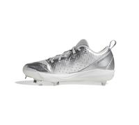 adidas Women's Adizero Instinct Speed Softball Sneaker, Silver, Metallic, Black, Grey, 7 UK