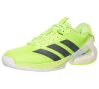 adidas Women's Adizero Ubersonic 5 Tennis Shoes Sneaker, Lucid Lemon/Iron Metallic/Powder Yellow, 4 UK