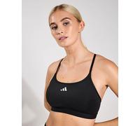 adidas Women's Aeroreact Training 3-Stripes Sports Bra - Black - Size: Small