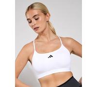 adidas Women's Aeroreact Training 3-Stripes Sports Bra - White - Size: Medium