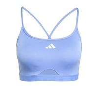 adidas Women's AeroReact Training 3Stripes Bra, Blue Fusion, L